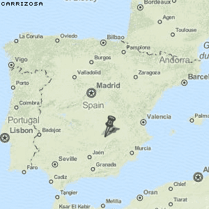 Carrizosa Karte Spanien