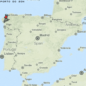 Porto do Son Karte Spanien
