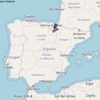 Entrena Karte Spanien
