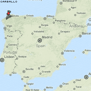Carballo Karte Spanien
