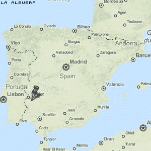 La Albuera Karte Spanien