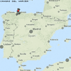 Cangas del Narcea Karte Spanien