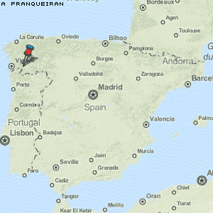 A Franqueiran Karte Spanien