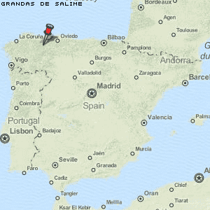 Grandas de Salime Karte Spanien