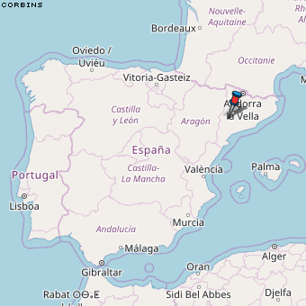 Corbins Karte Spanien