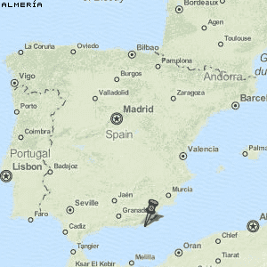Almería Karte Spanien
