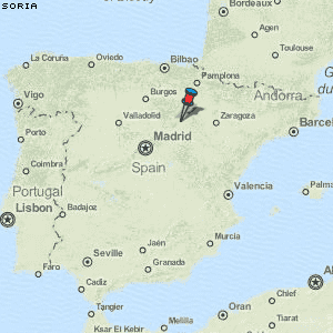 Soria Karte Spanien