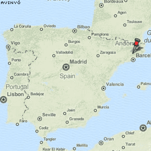 Avinyó Karte Spanien