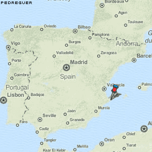 Pedreguer Karte Spanien