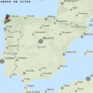 Serra de Outes Karte Spanien