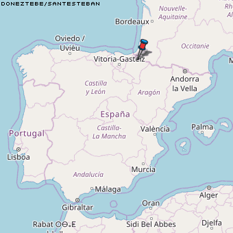 Doneztebe/Santesteban Karte Spanien