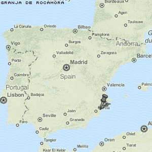 Granja de Rocamora Karte Spanien
