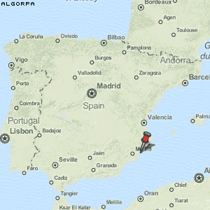 Algorfa Karte Spanien