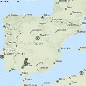 Burguillos Karte Spanien