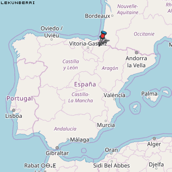 Lekunberri Karte Spanien