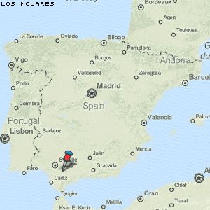 Los Molares Karte Spanien
