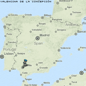 Valencina de la Concepción Karte Spanien