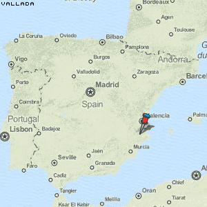 Vallada Karte Spanien