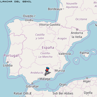 Lancha del Genil Karte Spanien