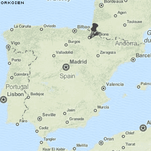 Orkoien Karte Spanien