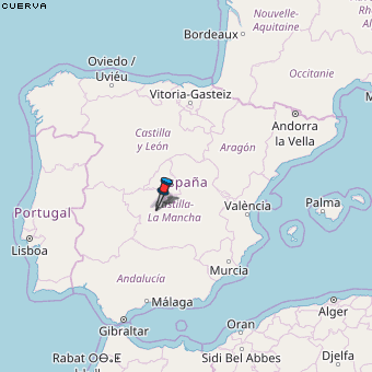 Cuerva Karte Spanien