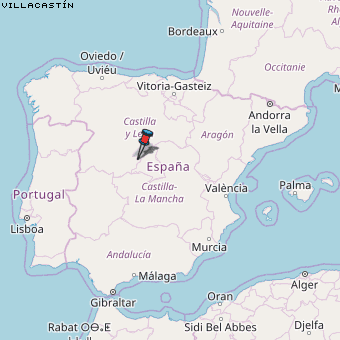 Villacastín Karte Spanien
