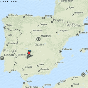 Castuera Karte Spanien