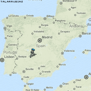 Talarrubias Karte Spanien