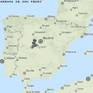 Arenas de San Pedro Karte Spanien