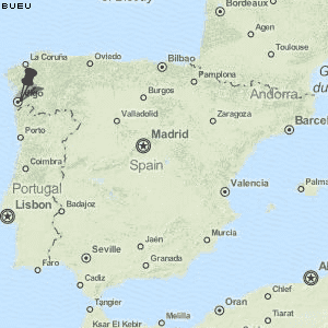 Bueu Karte Spanien