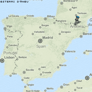 Esterri d'Àneu Karte Spanien