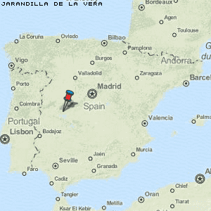 Jarandilla de la Vera Karte Spanien