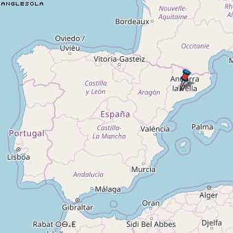 Anglesola Karte Spanien