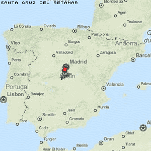 Santa Cruz del Retamar Karte Spanien