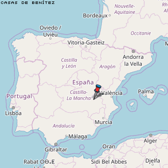 Casas de Benítez Karte Spanien