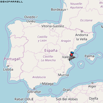 Beniparrell Karte Spanien