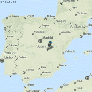 Saelices Karte Spanien