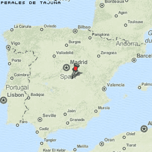 Perales de Tajuña Karte Spanien