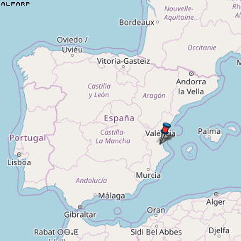 Alfarp Karte Spanien