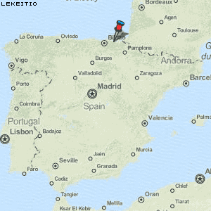 Lekeitio Karte Spanien