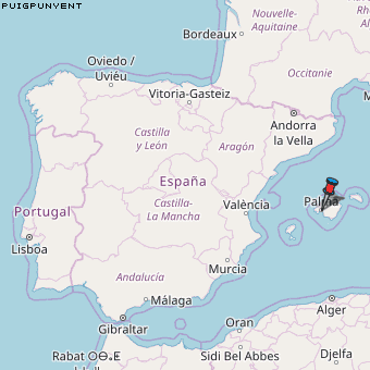 Puigpunyent Karte Spanien