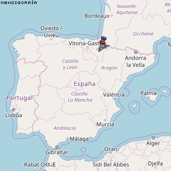 Mendigorría Karte Spanien