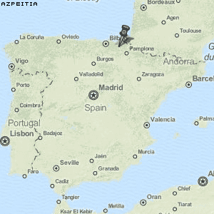 Azpeitia Karte Spanien