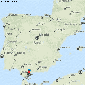 Algeciras Karte Spanien