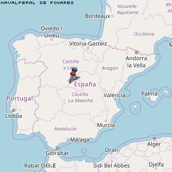 Navalperal de Pinares Karte Spanien