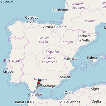 Gaucín Karte Spanien