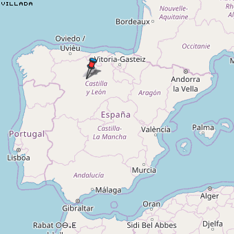 Villada Karte Spanien