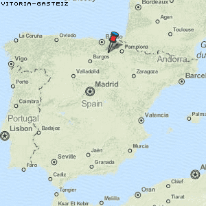 Vitoria-Gasteiz Karte Spanien