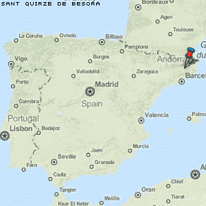 Sant Quirze de Besora Karte Spanien