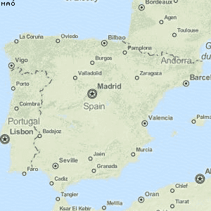 Maó Karte Spanien